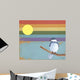 Rainbow and Bird Wall Decal