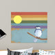 Rainbow and Bird Wall Decal