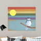 Rainbow and Bird Wall Decal