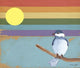Rainbow and Bird Wall Decal