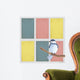 Rectangles and Blue Bird Wall Decal