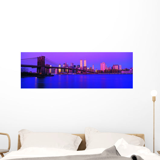 New York City Skyline with the Brooklyn Bridge 2 Wall Mural