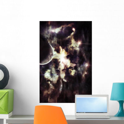 Parallel Universe so Thin Wall Decal shown on a wall