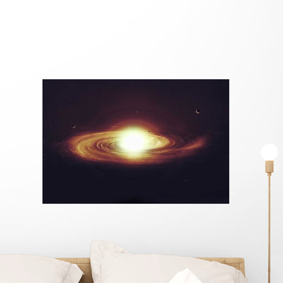 Implosion Sun with Visible Wall Decal shown on a wall