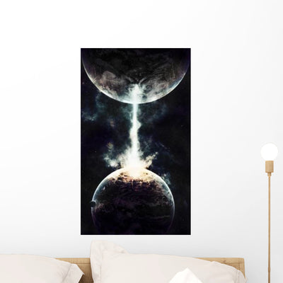 Giant Ion Cannon Built Wall Decal shown on a wall
