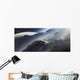 Alien Scout Ship Escapes Wall Decal
