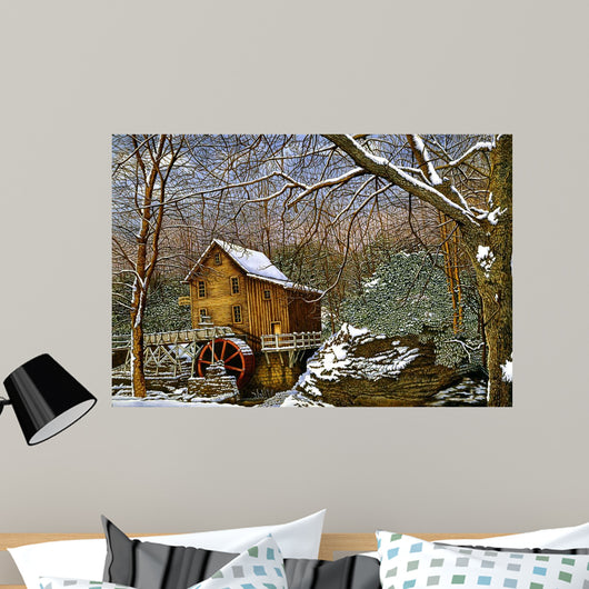 Winter Glade Creek Wall Decal