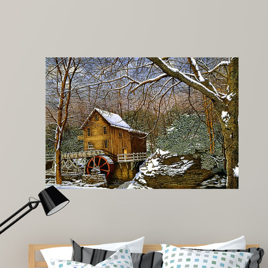 Winter Glade Creek Wall Decal