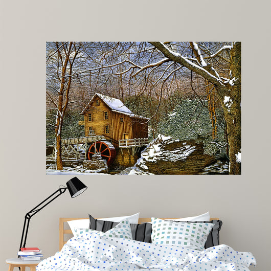 Winter Glade Creek Wall Decal