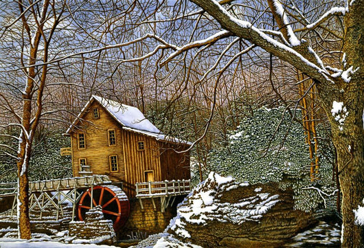 Winter Glade Creek Wall Decal
