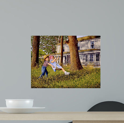 Gentle Push Wall Decal