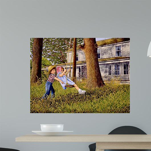 Gentle Push Wall Decal