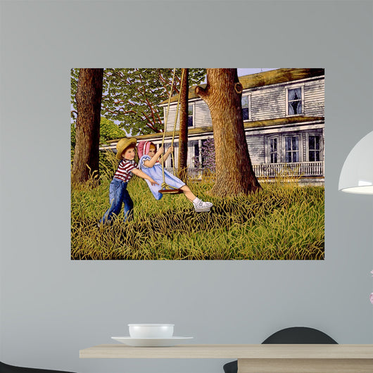 Gentle Push Wall Decal