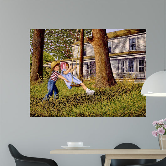 Gentle Push Wall Decal