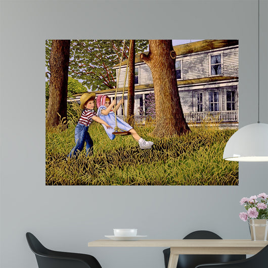 Gentle Push Wall Decal
