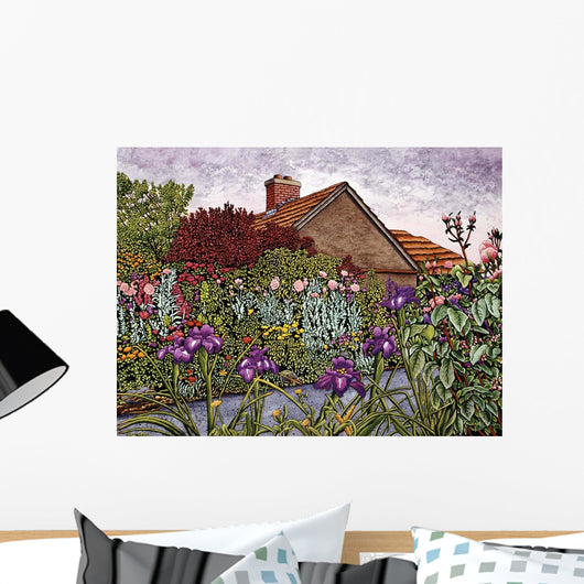 Purple Iris Wall Decal Design 1