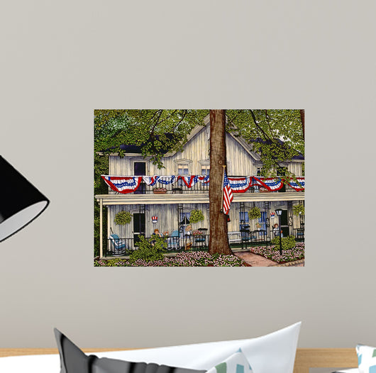 Stars and Stripes Forever Wall Decal Design 1