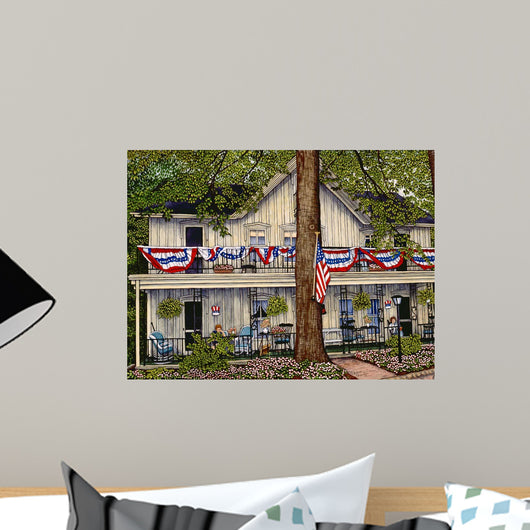 Stars and Stripes Forever Wall Decal Design 1