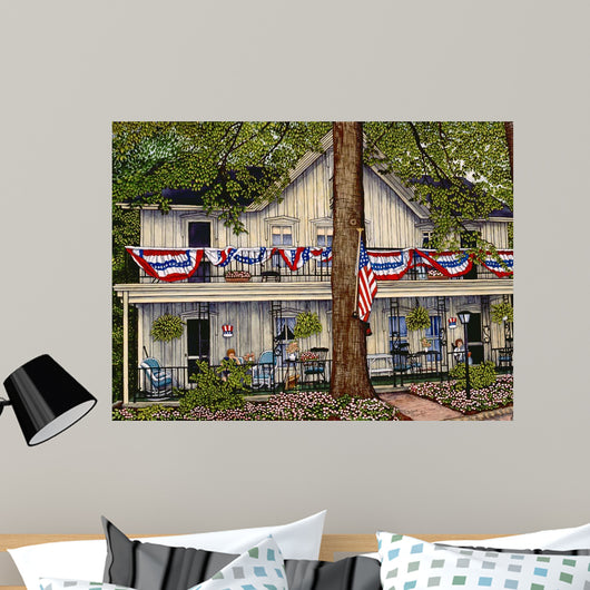 Stars and Stripes Forever Wall Decal Design 1