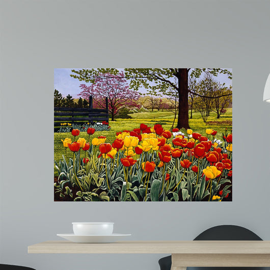 Tulip Garden Wall Decal