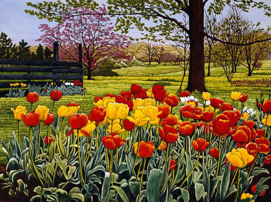 Tulip Garden Wall Decal