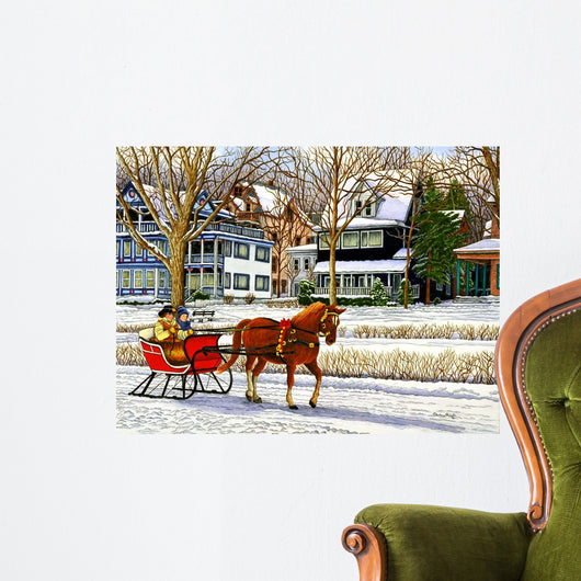 One Horse Cutter Wall Decal