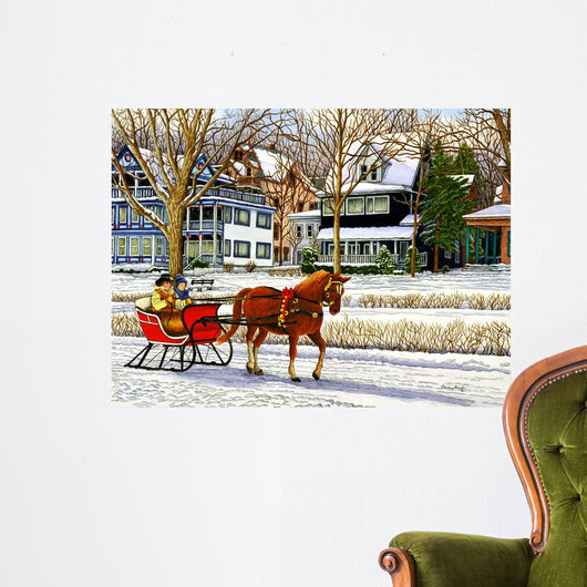 One Horse Cutter Wall Decal