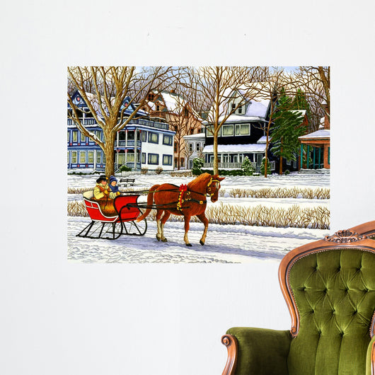 One Horse Cutter Wall Decal
