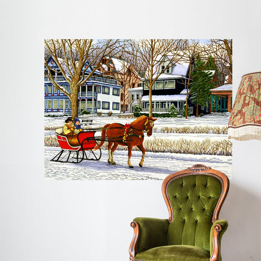 One Horse Cutter Wall Decal