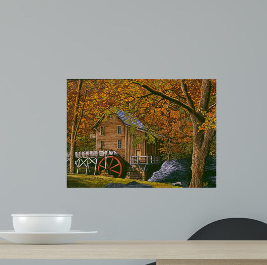 Mill Babcock State Park Wall Decal