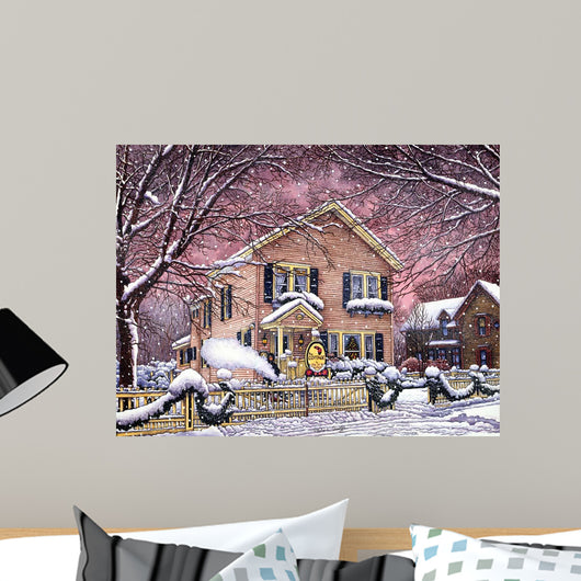Garlands Snow Wall Decal