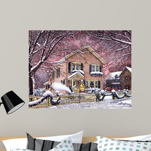 Garlands Snow Wall Decal