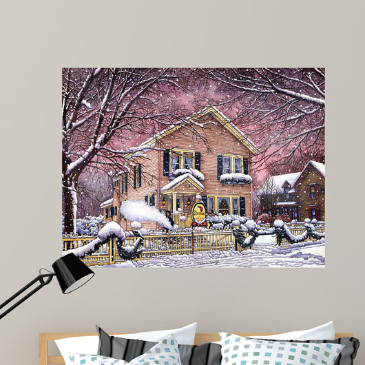 Garlands Snow Wall Decal