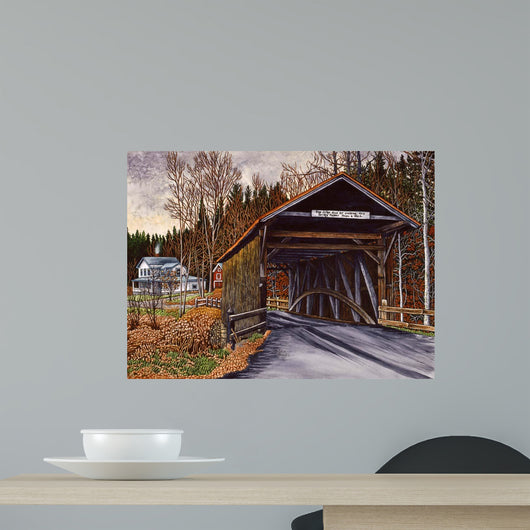 Salisbury Covered Bridge Wall Decal