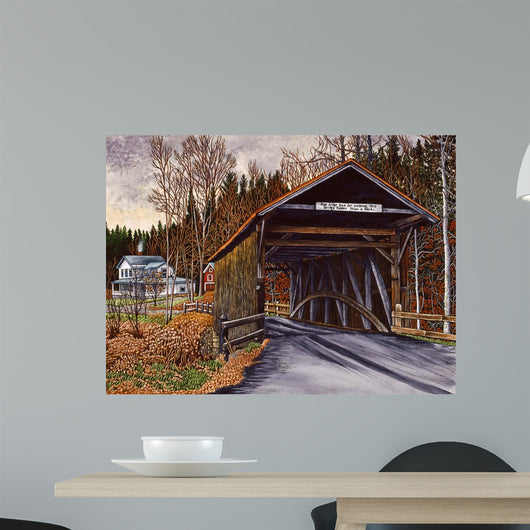 Salisbury Covered Bridge Wall Decal