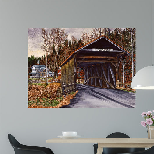 Salisbury Covered Bridge Wall Decal