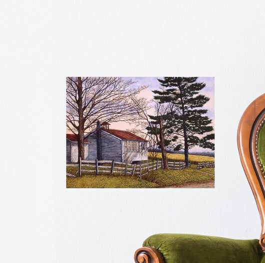 Amish School House Wall Decal