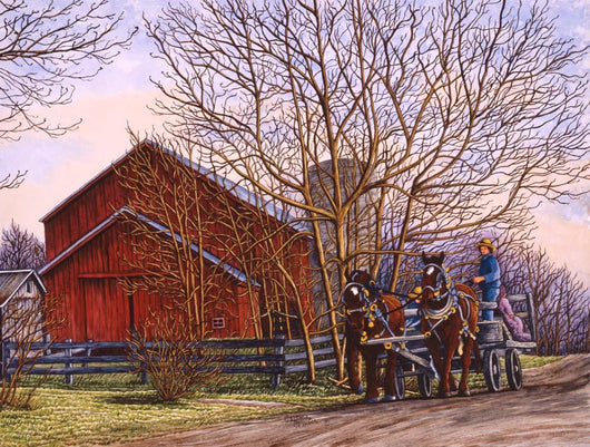 Amish Wagon Ride Wall Decal