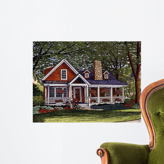 Flower Cart Orchard Park Wall Decal