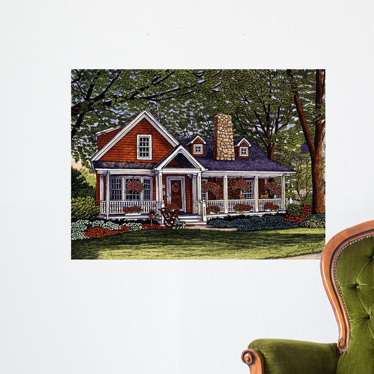 Flower Cart Orchard Park Wall Decal