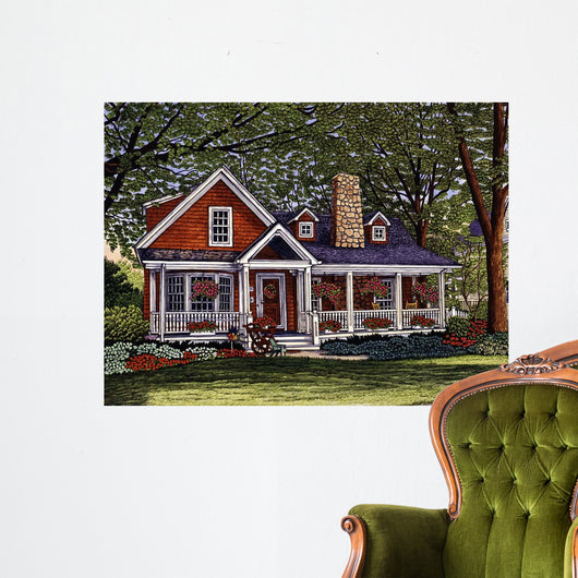 Flower Cart Orchard Park Wall Decal