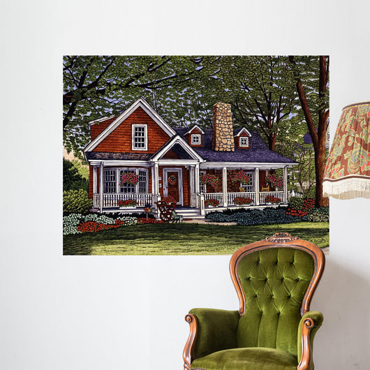 Flower Cart Orchard Park Wall Decal