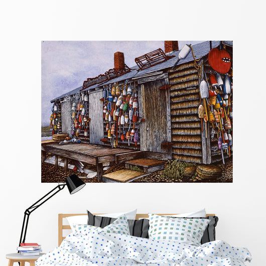 Lobster Buoys Wall Decal