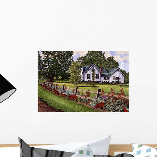 Split Rail Fence Wall Decal