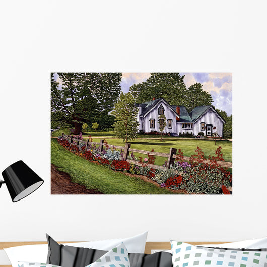 Split Rail Fence Wall Decal