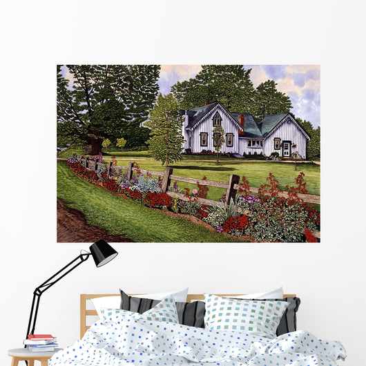 Split Rail Fence Wall Decal