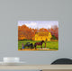 Amish Barn Raising Wall Decal