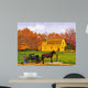 Amish Barn Raising Wall Decal