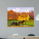 Amish Barn Raising Wall Decal