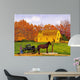 Amish Barn Raising Wall Decal